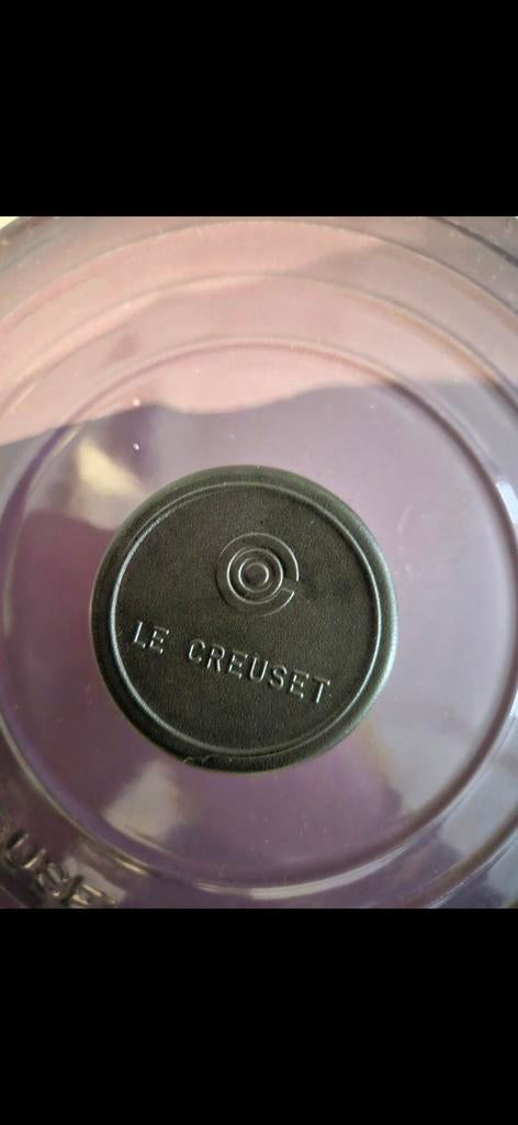 Le creuset braadpan violet 4.5l goede staat, Huis en Inrichting, Ophalen, Gietijzer