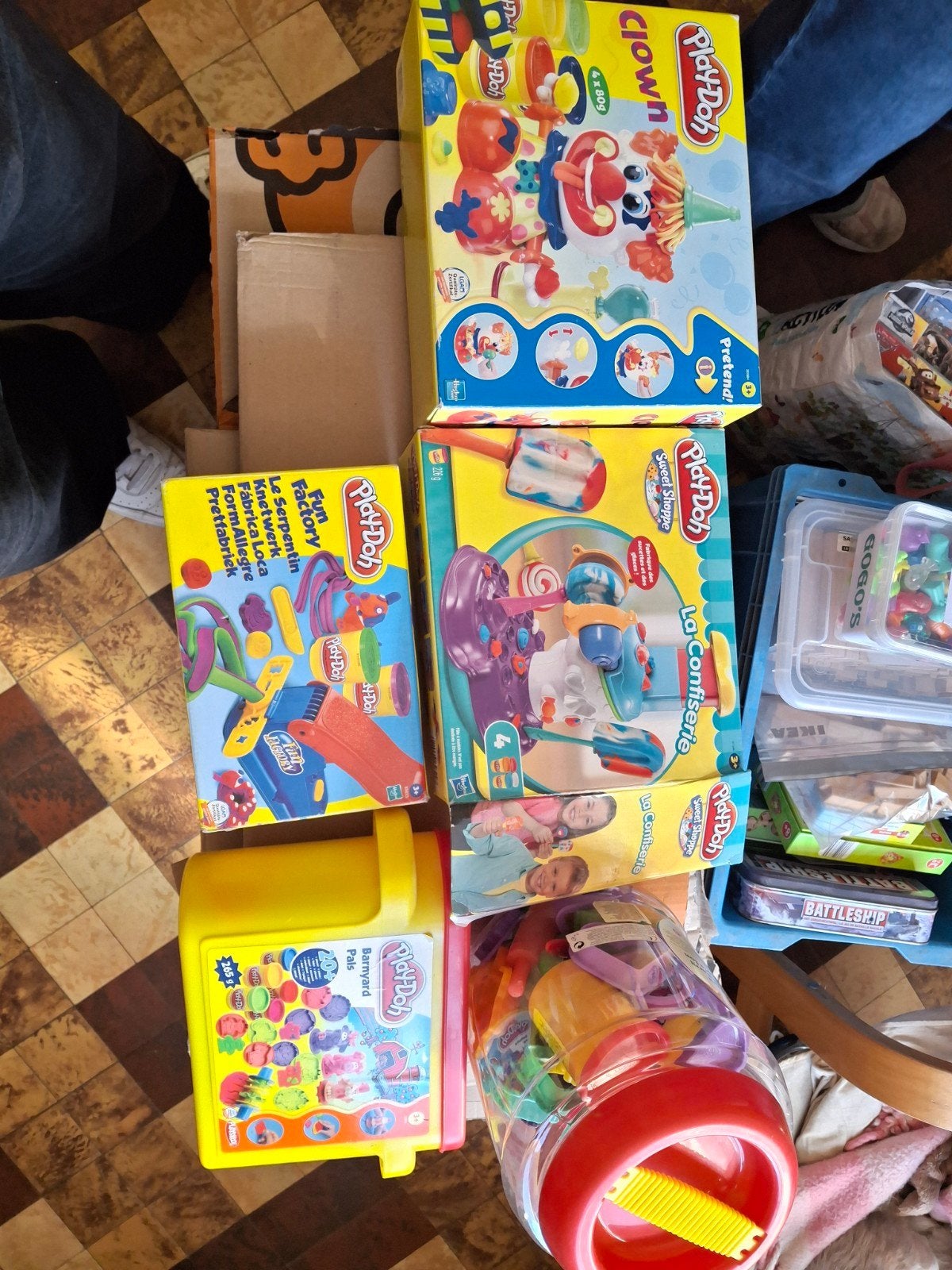 lot de 5 boite PLAY-DOH, Enlèvement, Utilisé, Bricolage