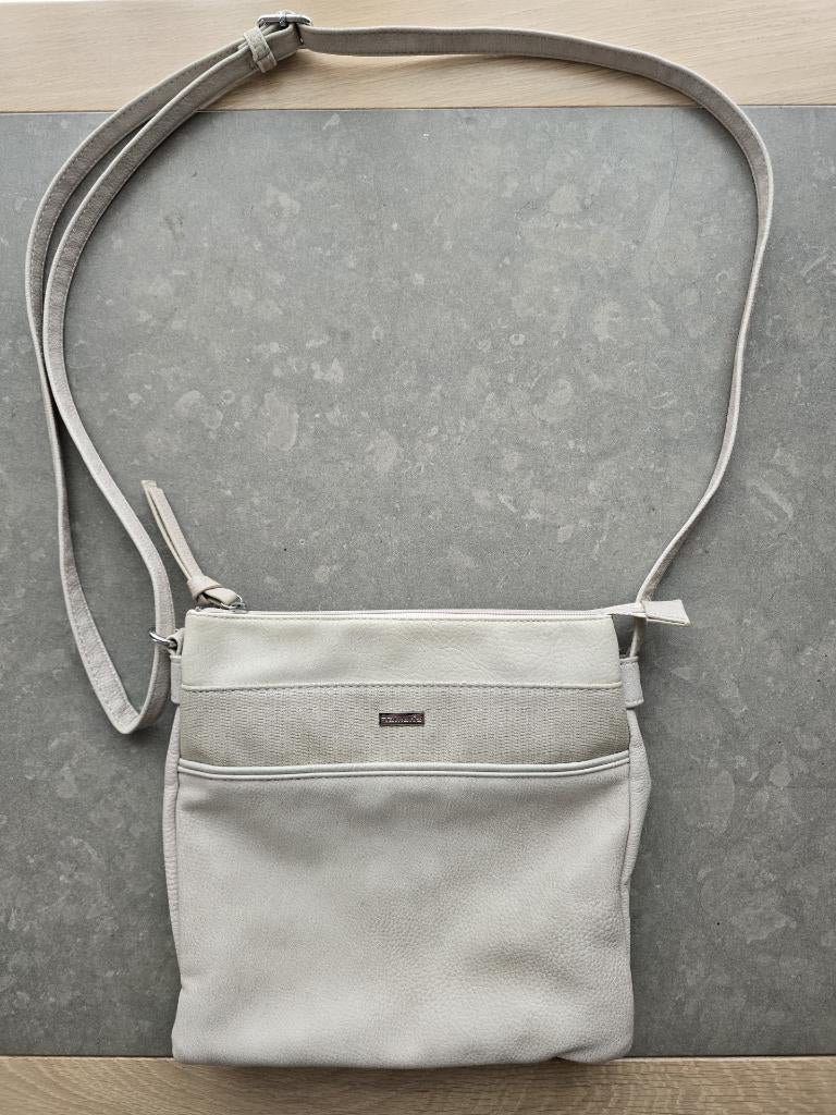 Handtas Tamaris, Handtassen en Accessoires, Tassen | Damestassen, Ophalen, Zo goed als nieuw, Beige, Handtas