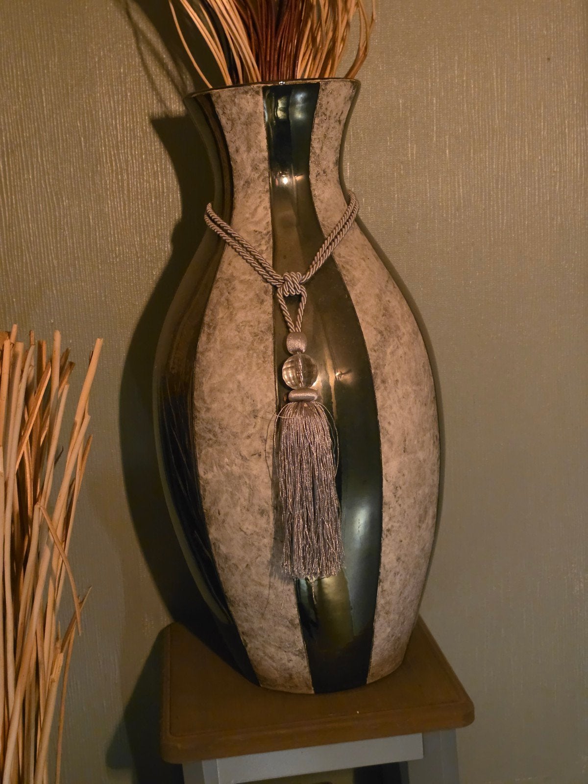 mooie grote keramieken vaas, Enlèvement ou Envoi, Comme neuf, 65 cm, Pierre/céramique