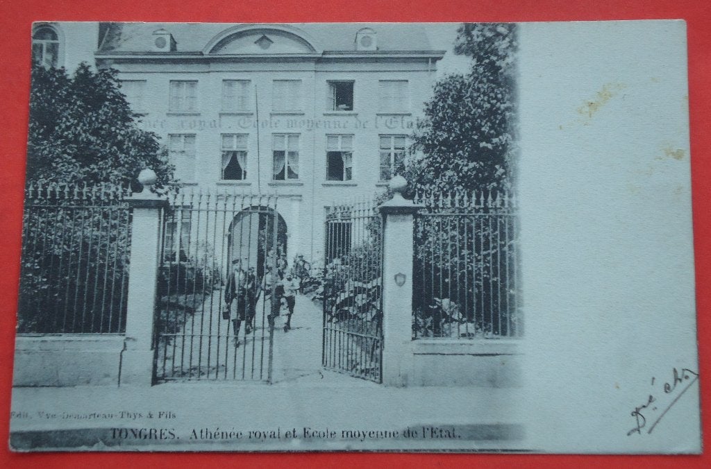 Tongres - Tongeren Athénèe roval et école moyenne de l'Etat, Enlèvement ou Envoi, Avant 1920, Affranchie, Limbourg