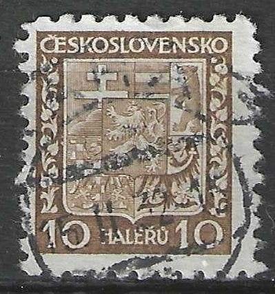 Tsjechoslowakije 1929/1931 - Yvert 253 - Wapenschild.  (ST), Verzenden, Gestempeld