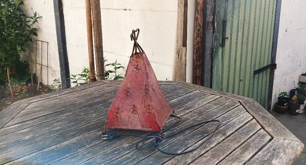 Marokkaanse sfeerlamp, Lampe d'ambiance, Vintage, Enlèvement ou Envoi, Métal