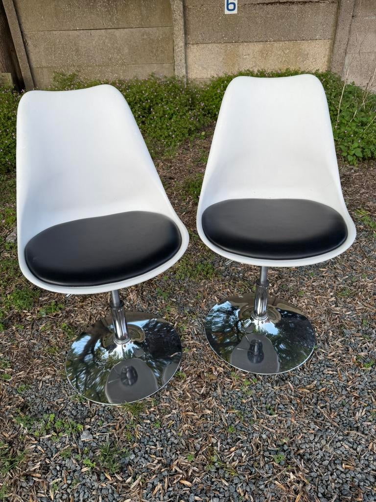 Bureaustoelen, Huis en Inrichting, Bureaustoelen, Ophalen, Gebruikt, Wit, Bureaustoel
