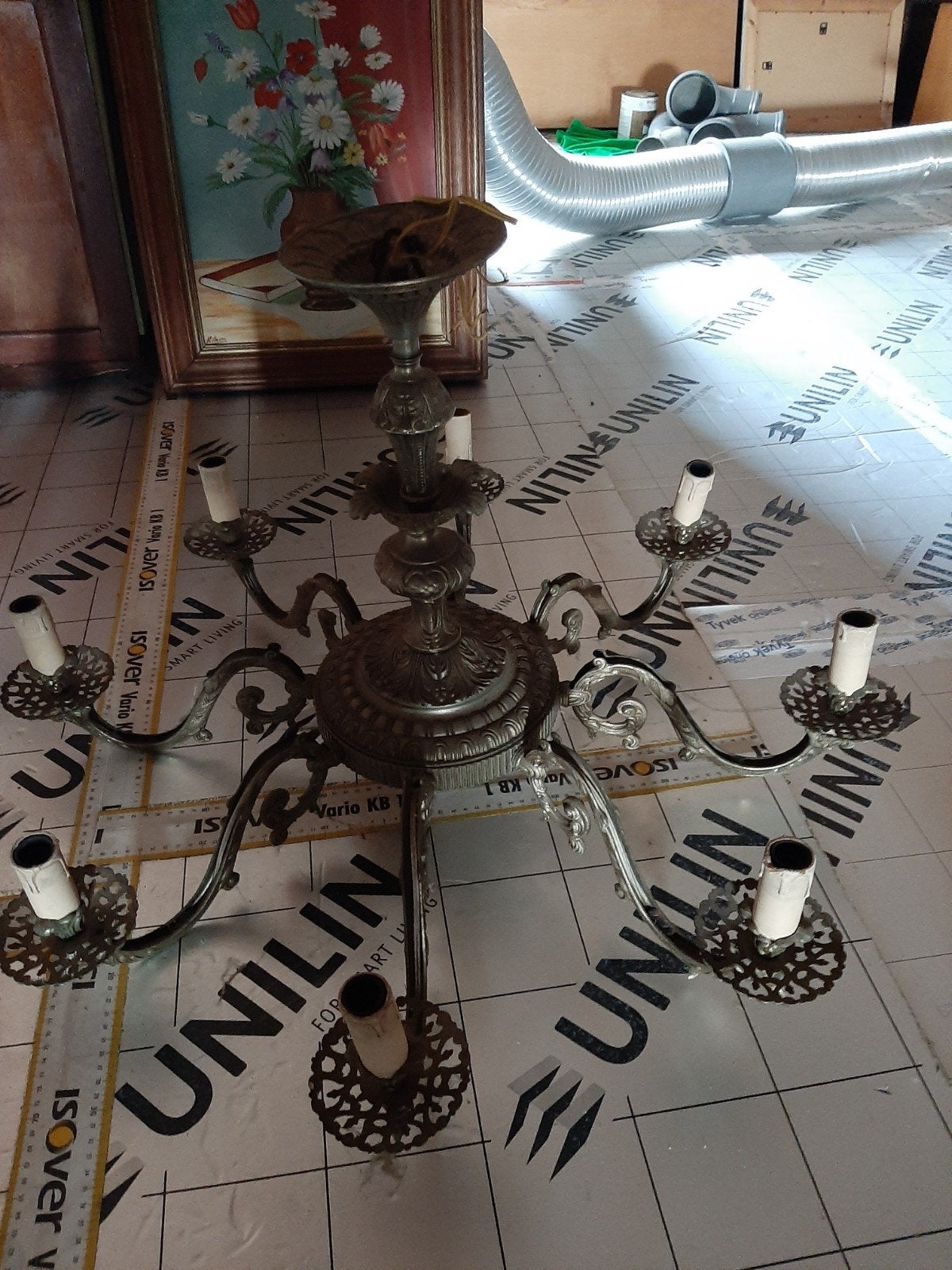 Koper/bronze lusters te koop, Huis en Inrichting, Lampen | Kroonluchters, Ophalen