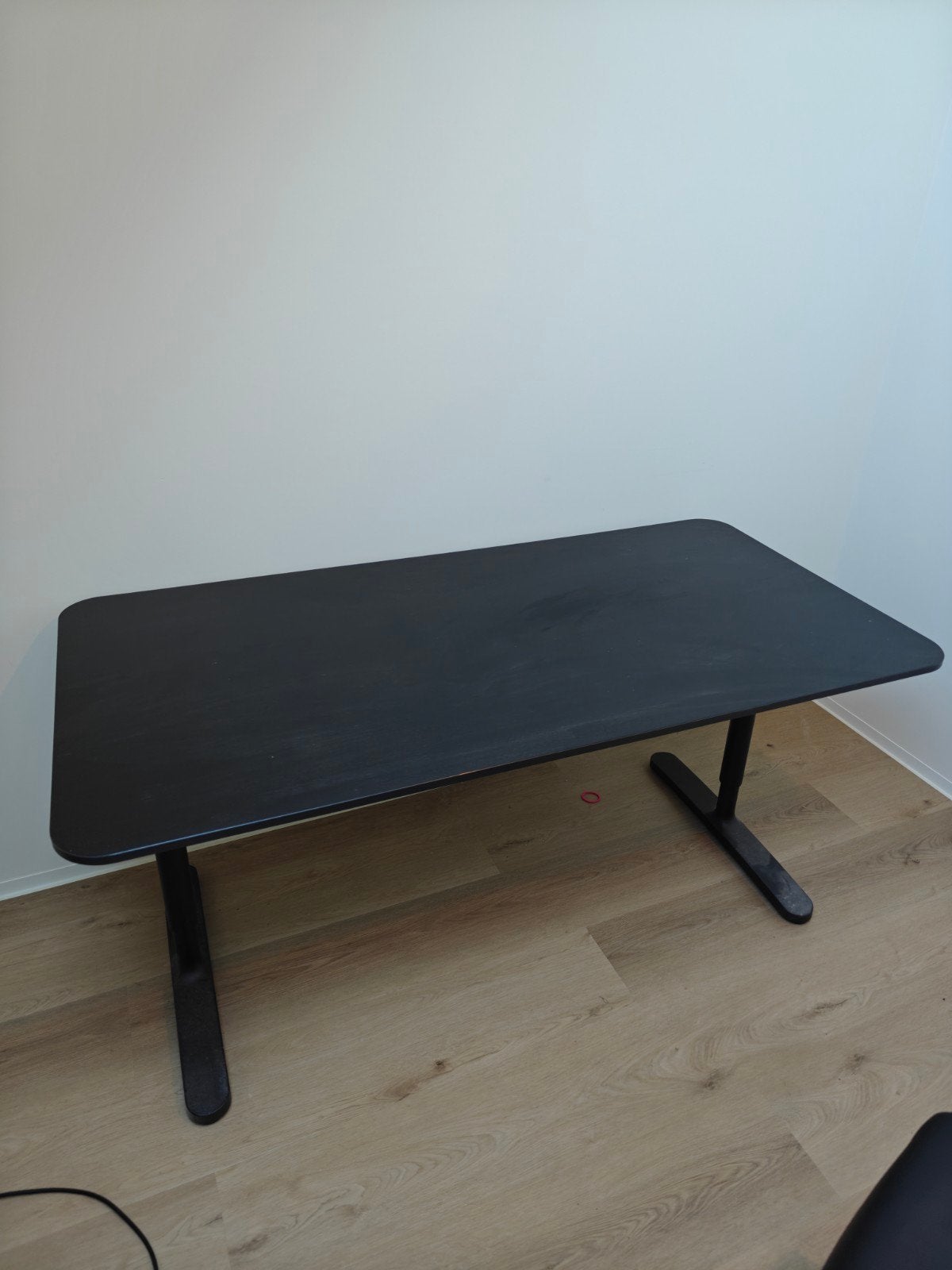 IKEA BEKANT zwarte tafel/bureau — stevige staat — af te hale, 160 cm, Utilisé, IKEA, Panneau de particules ou MDF