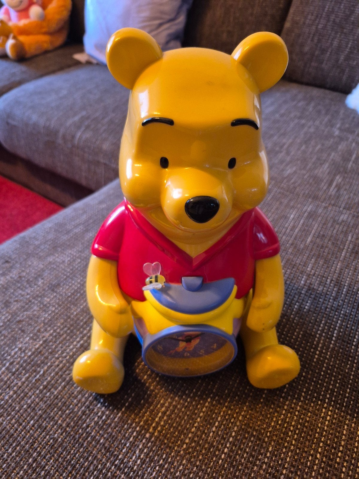 winnie the pooh spaarpot en klok ineen 31cm, Verzamelen, Ophalen of Verzenden