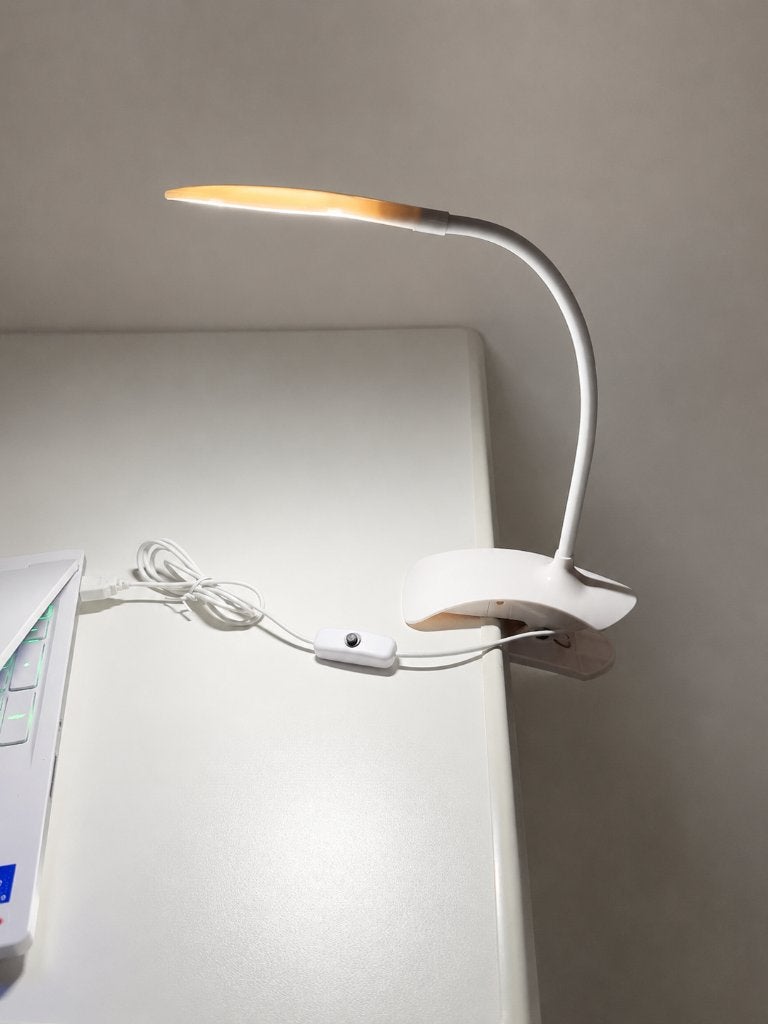 Witte USB LED-cliplamp – flexibel 360° – met doos, Huis en Inrichting, Verstelbaar, Overige merken, 25 cm, Nieuw