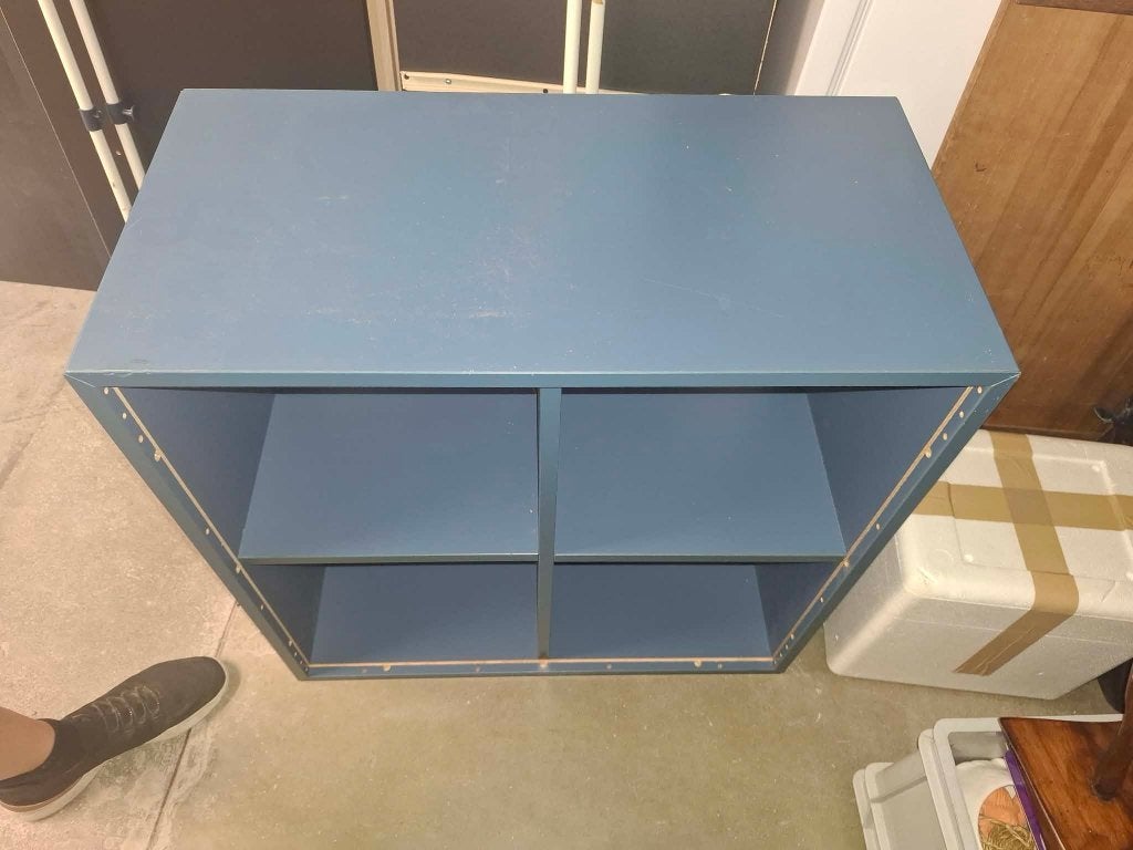 Étagère IKEA Kallax - 4 casiers - Bleu, Maison & Meubles, Enlèvement, Utilisé