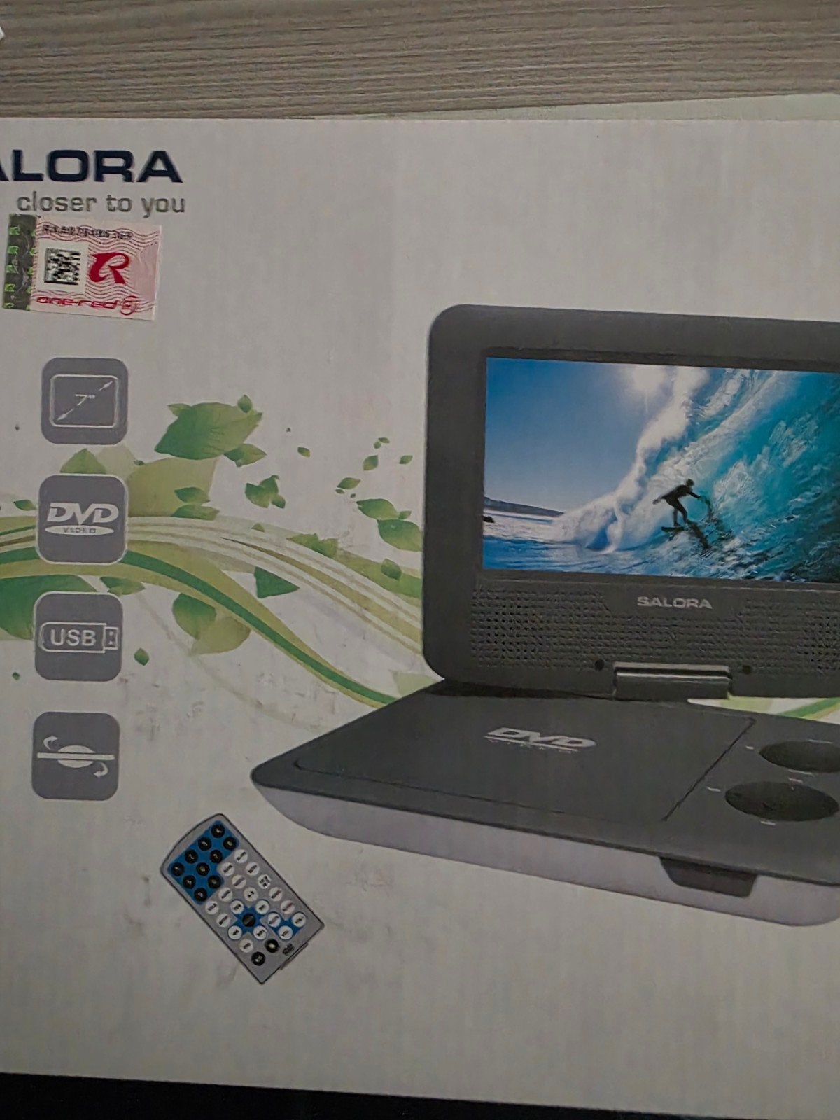 Salora dvd speler, Draagbaar, Nieuw, Ophalen, Overige merken
