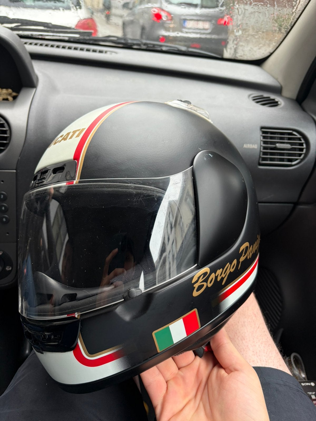 Helm Helmet Ducati Scooter, Ophalen, Zo goed als nieuw, Large