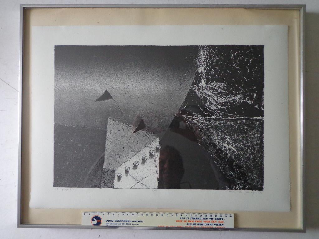 KOOPJE Litho van Dirk De Bruycker T. I. project, Antiek en Kunst, Gelimiteerde oplage, Ophalen, Lithografie