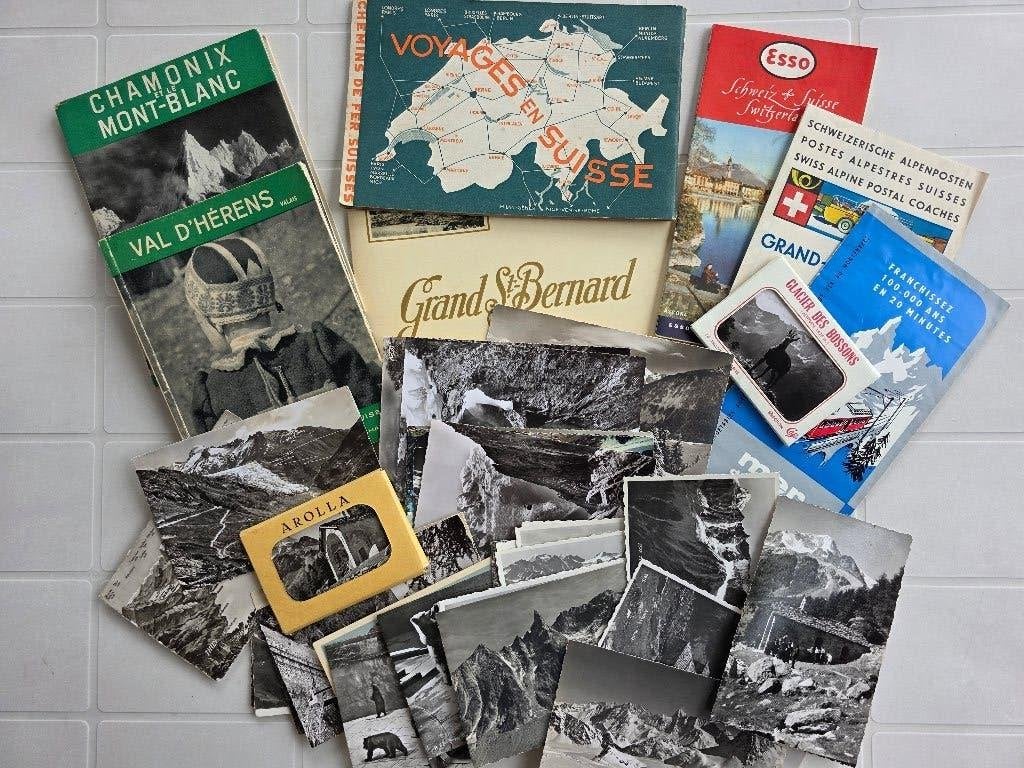 Guides & cartes vintage Suisse années 50, Ophalen of Verzenden, Gebruikt