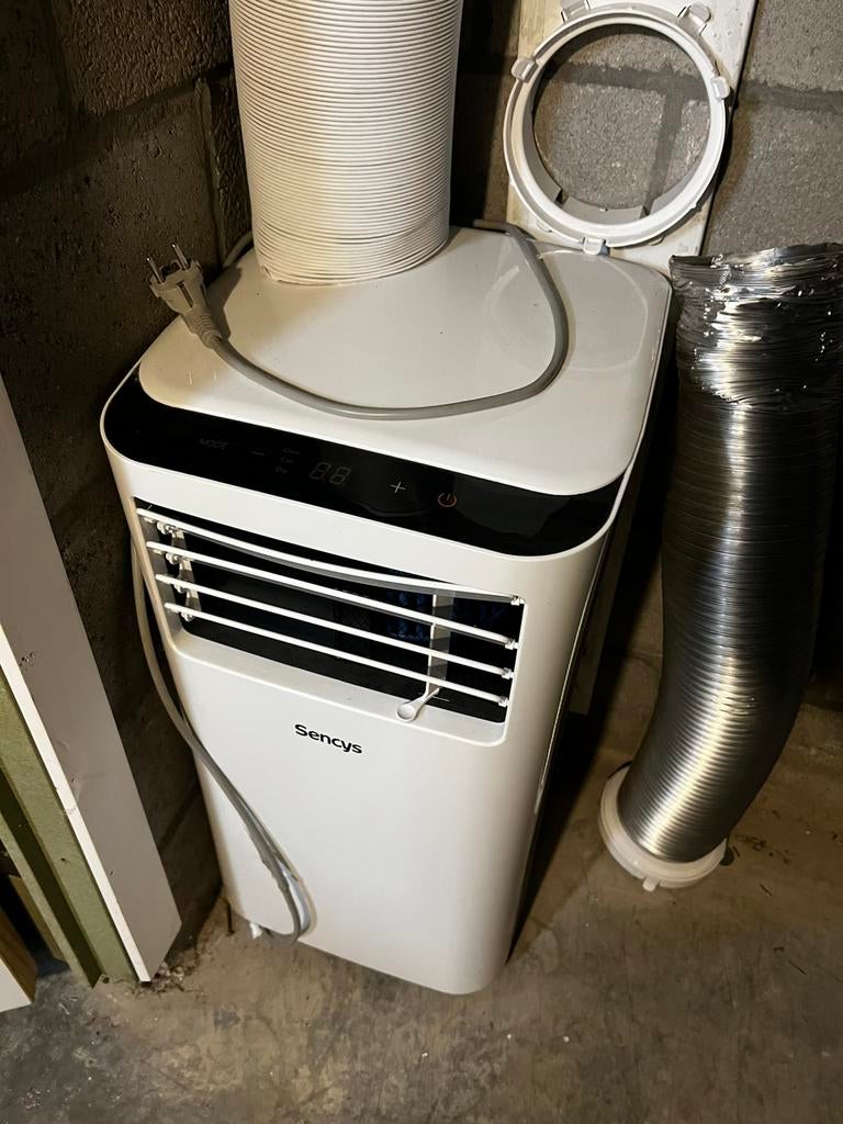 Sencys airco met toebehoren, Electroménager, Refroidissement et Déshumidification, Moins de 60 m³, Classe énergétique A ou plus économe