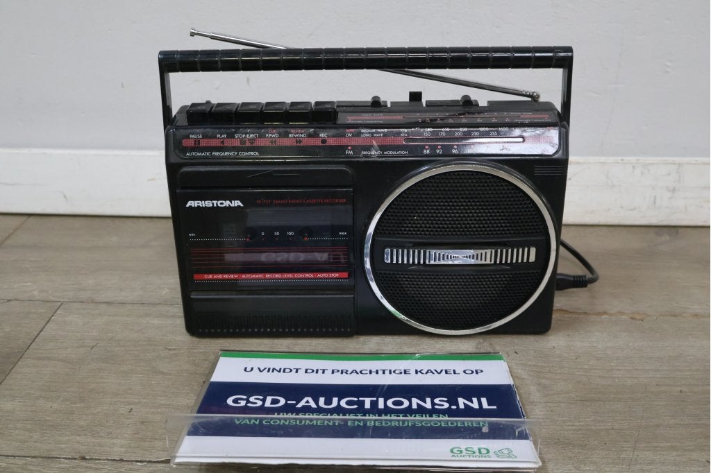Aristona draagbare radio cassette speler, Niet ingevuld, Niet ingevuld, Niet ingevuld