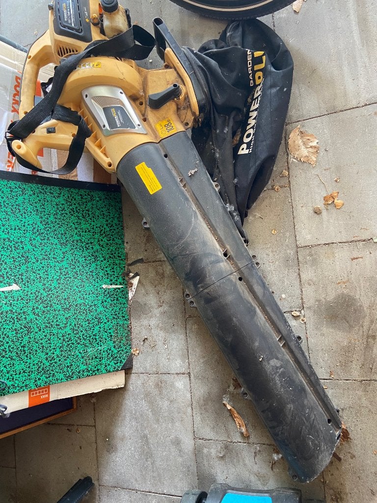 bladblazer/bladzuiger, Tuin en Terras, Ophalen, Benzine, Gebruikt, Met opvangzak