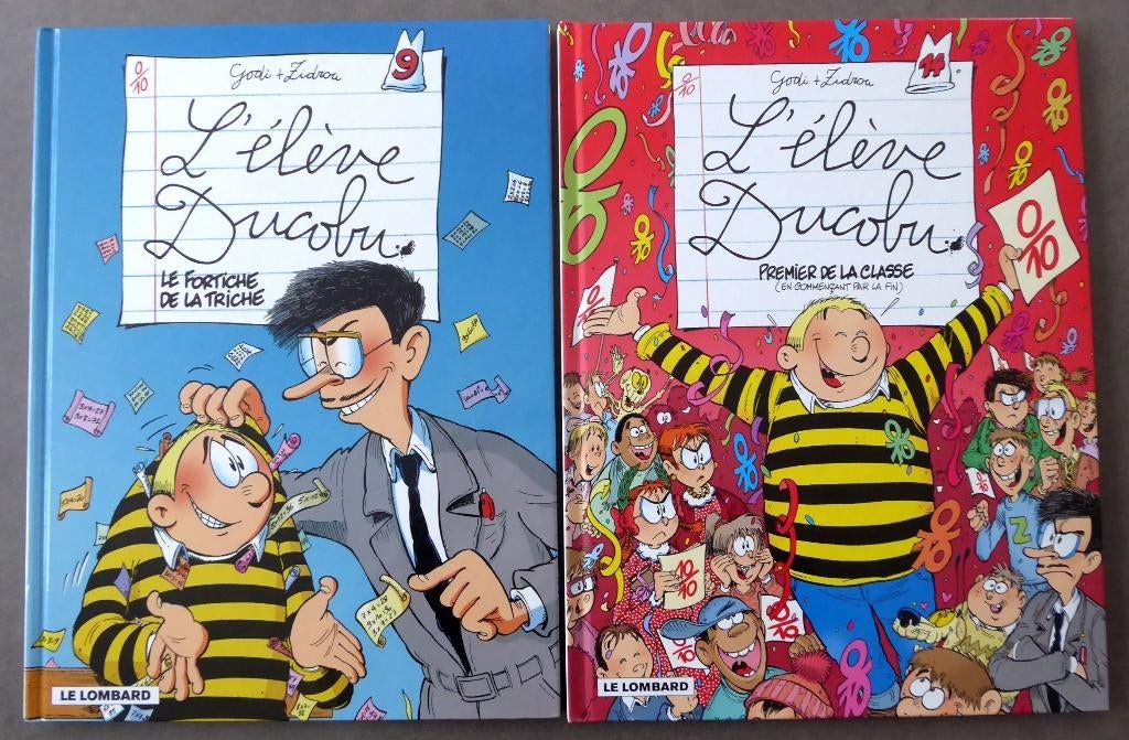 Lot 2 BD "L'Elève Ducobu" - Tomes 9 et 14, Enlèvement ou Envoi, Utilisé