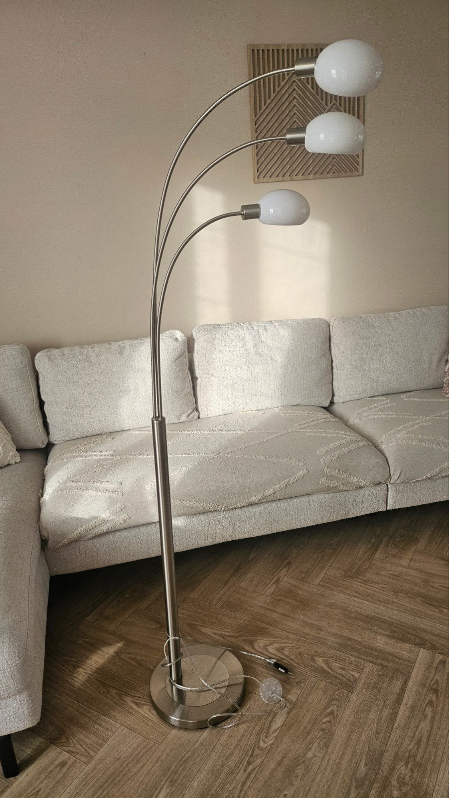 Staanlamp, Huis en Inrichting, Lampen | Vloerlampen, Ophalen, Metaal
