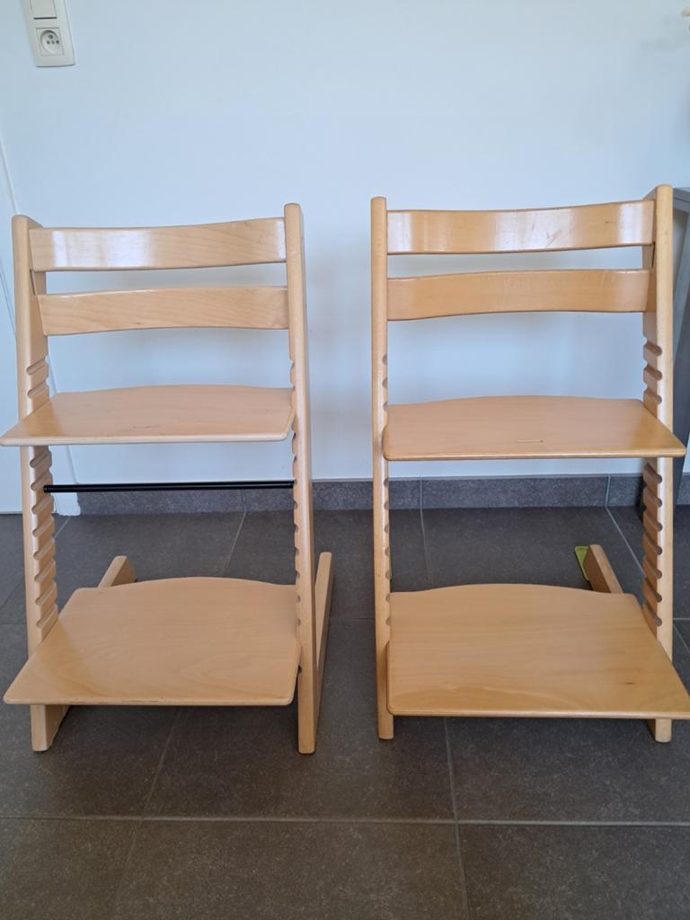 2 echte tripp trapp kinderstoelen (oud model), Kinderen en Baby's, Ophalen