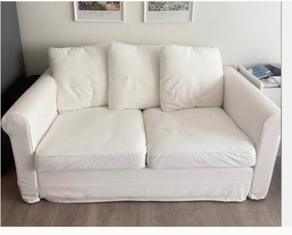 Canapé 2 places IKEA Grondlid EN TRÈS BON ÉTAT, Trois personnes, 100 à 125 cm, Bois, Comme neuf