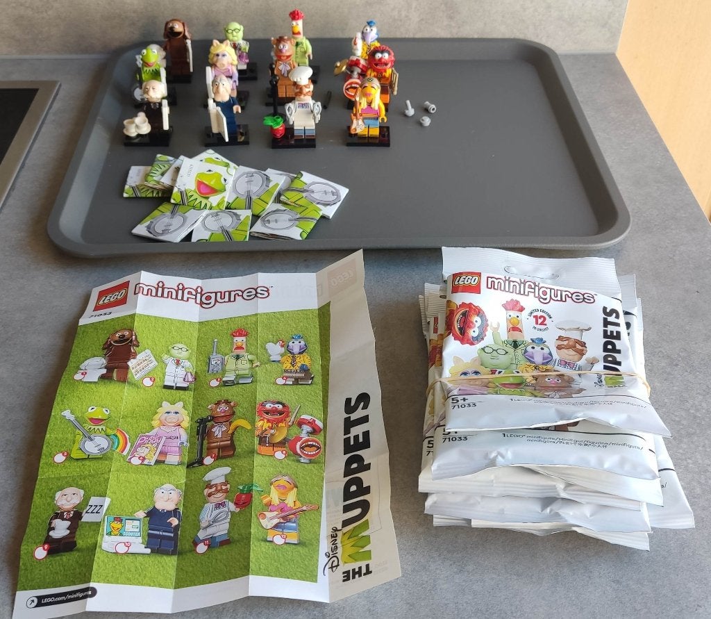 lego minifigures 71033 the muppets complete reeks, Lego, Ophalen of Verzenden, Zo goed als nieuw, Compleet