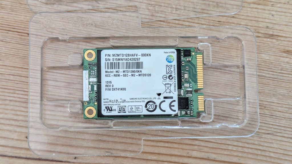 Samsung MZMTD128HAFV-000KN 128GB MSATA, 128GB, Enlèvement ou Envoi, Interne, Utilisé