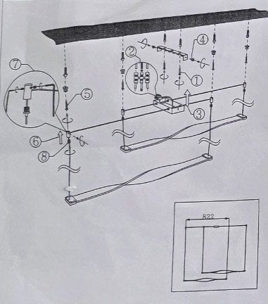 Verlichtingsarmatuur / Pendant luminaire LED 9W DESIGN, Ophalen, Nieuw, Kunststof