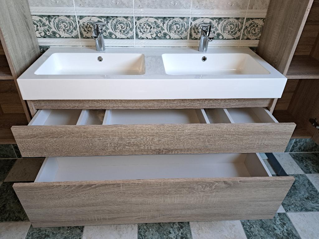 Badkamermeubel, Huis en Inrichting, Badkamer | Badkamermeubels, Ophalen, Zo goed als nieuw, Spiegelkast