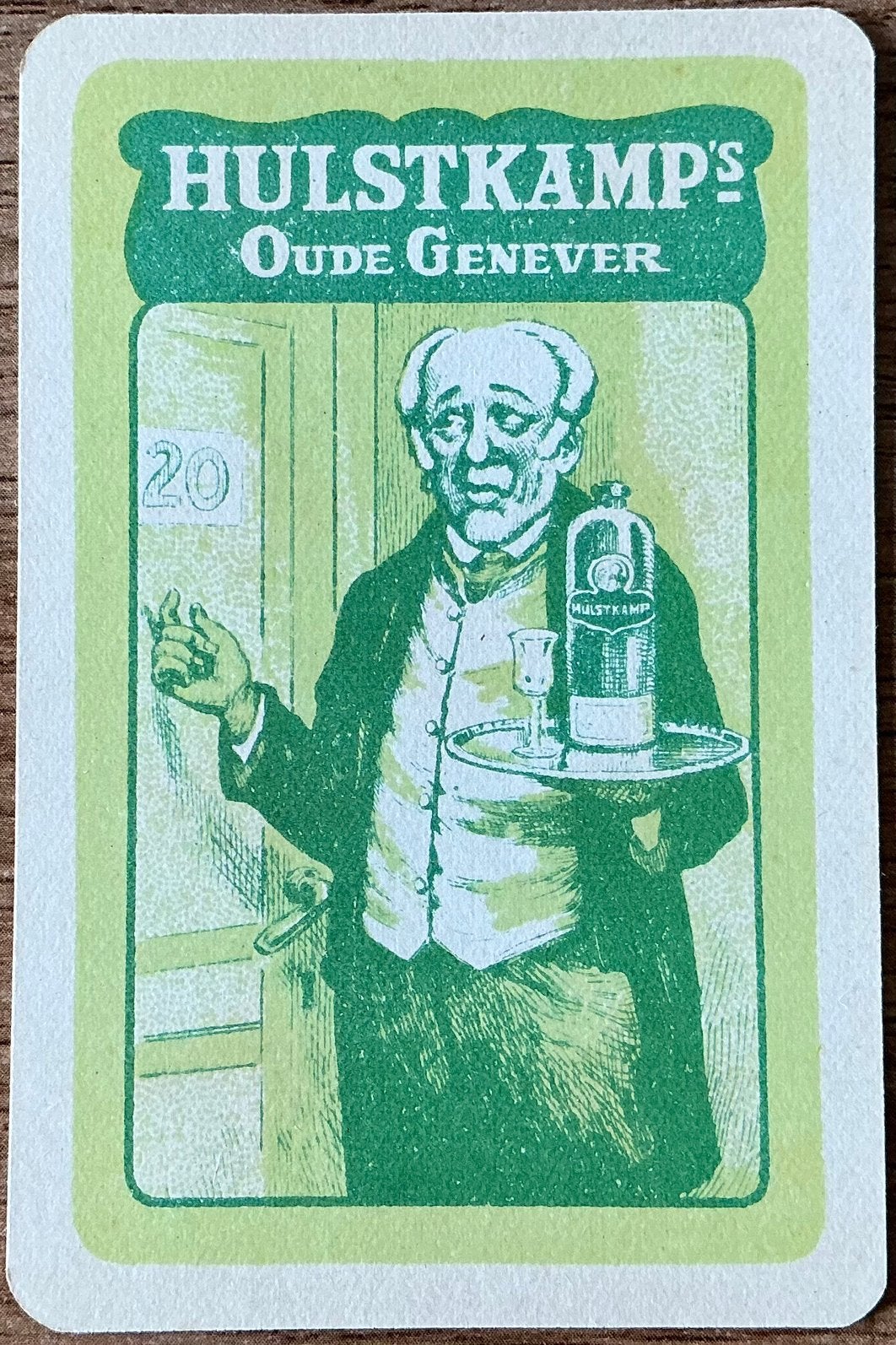 Splk HULSTKAMP’S OUDE GENEVER, Ophalen of Verzenden, Zo goed als nieuw, Speelkaart(en)
