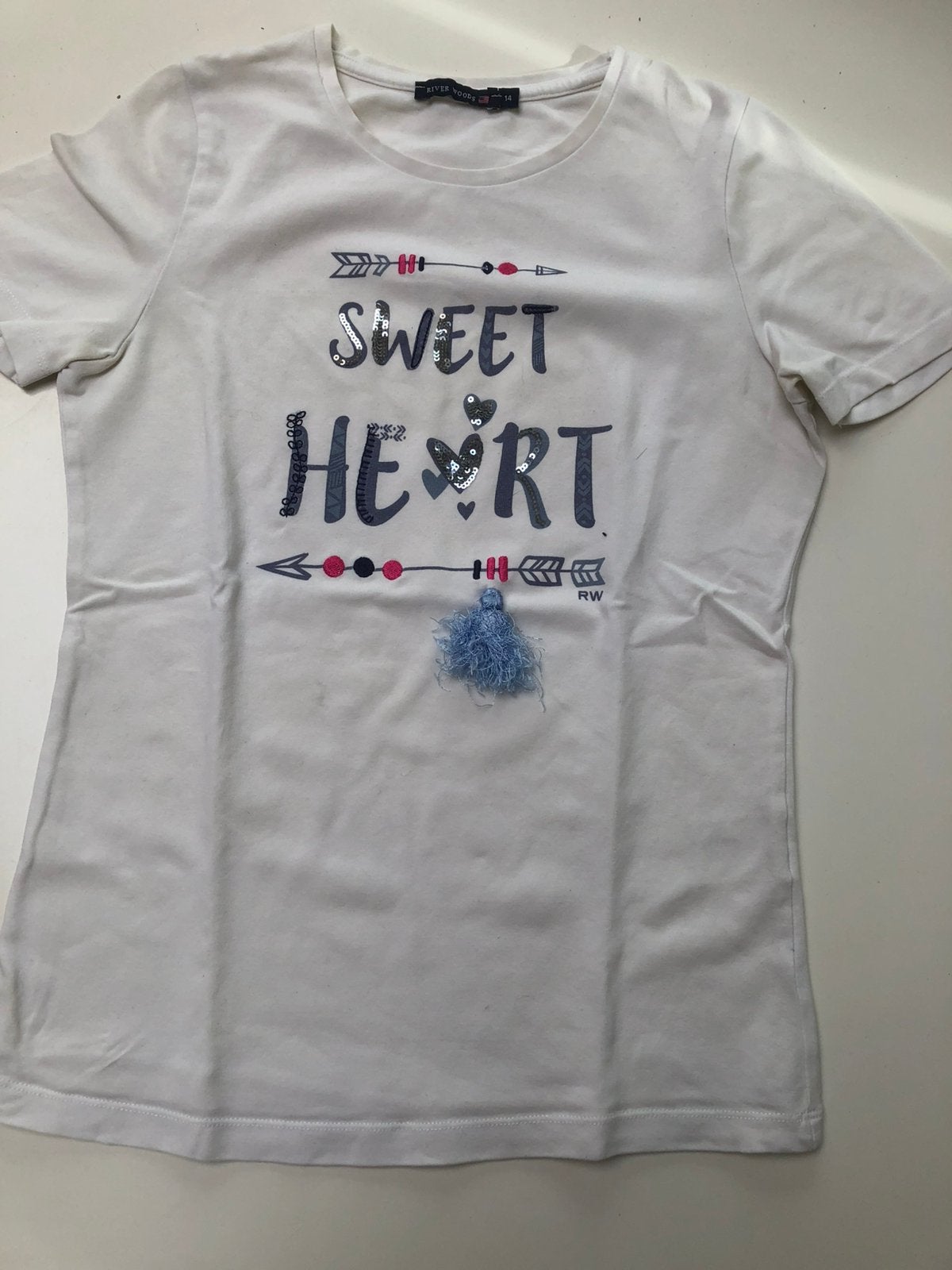 T-shirt River Woods maat 14 jaar (maat 164), Ophalen, Zo goed als nieuw, Meisje, Shirt of Longsleeve