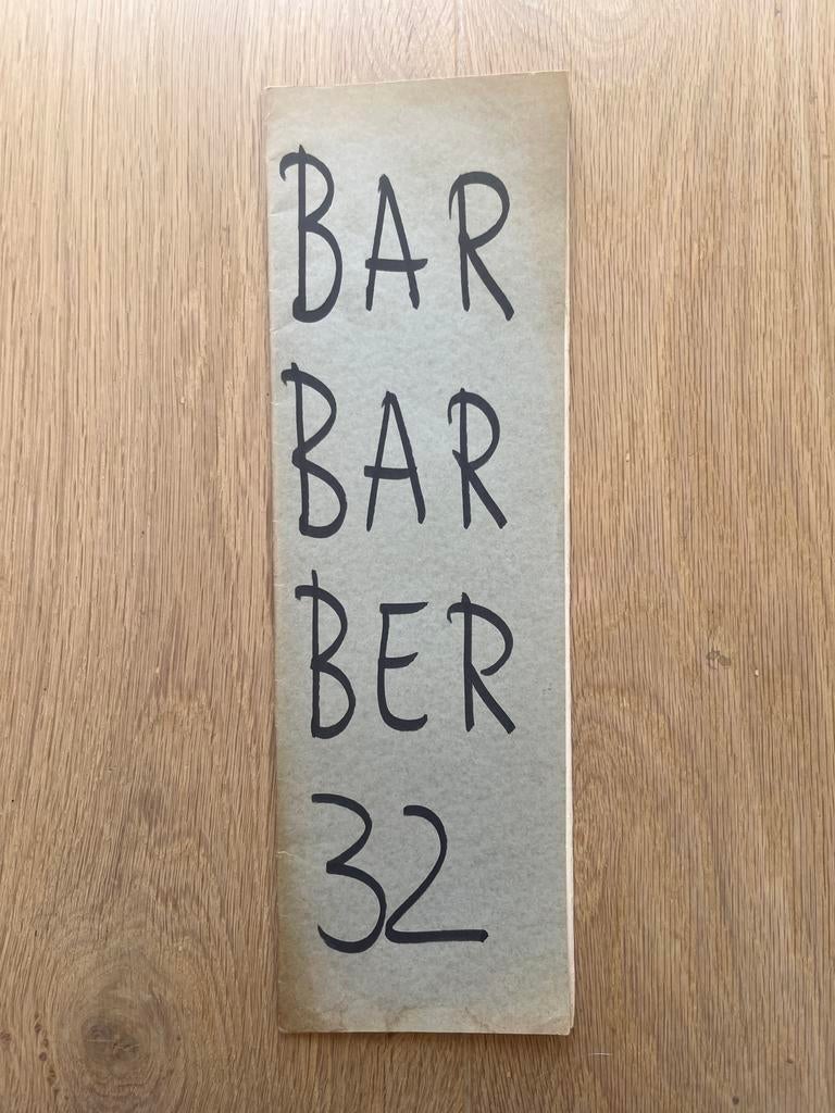 Barbarber 32 tijdschrift voor teksten, Boeken, Gedichten en Poëzie, Verzenden, Zo goed als nieuw