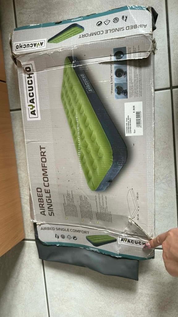matelas gonflable 1pers -AS adventure (AYACUCHO), Caravans en Kamperen, Luchtbedden, Zo goed als nieuw, 1-persoons, Ophalen of Verzenden