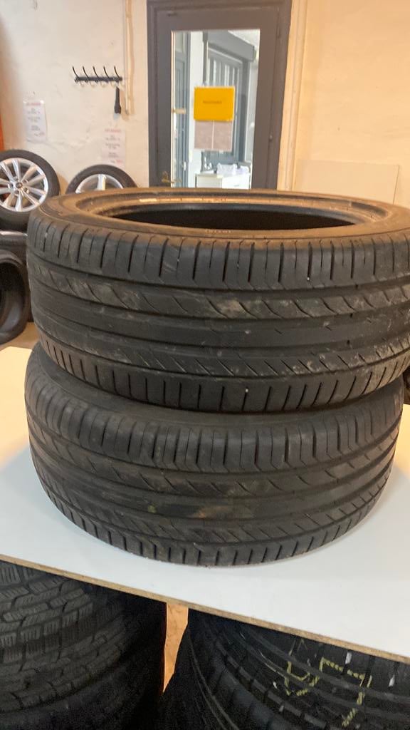 225/45/17-91w merk continental zomer banden per stuk 50 eur, Ophalen