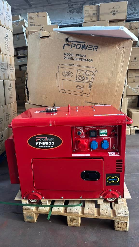 DIESEL GENERATOR 6.5KW COPPER 100%, Ophalen, Zo goed als nieuw