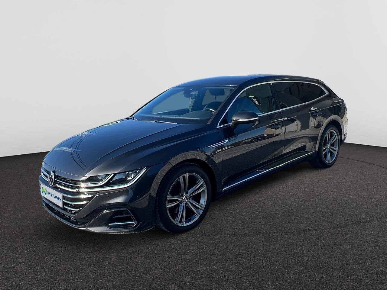 Volkswagen Arteon Shooting Brake Dsl Arteon SB 2.0 TDi SCR R, Auto's, Automaat, Arteon, Adaptive Cruise Control, Zwart