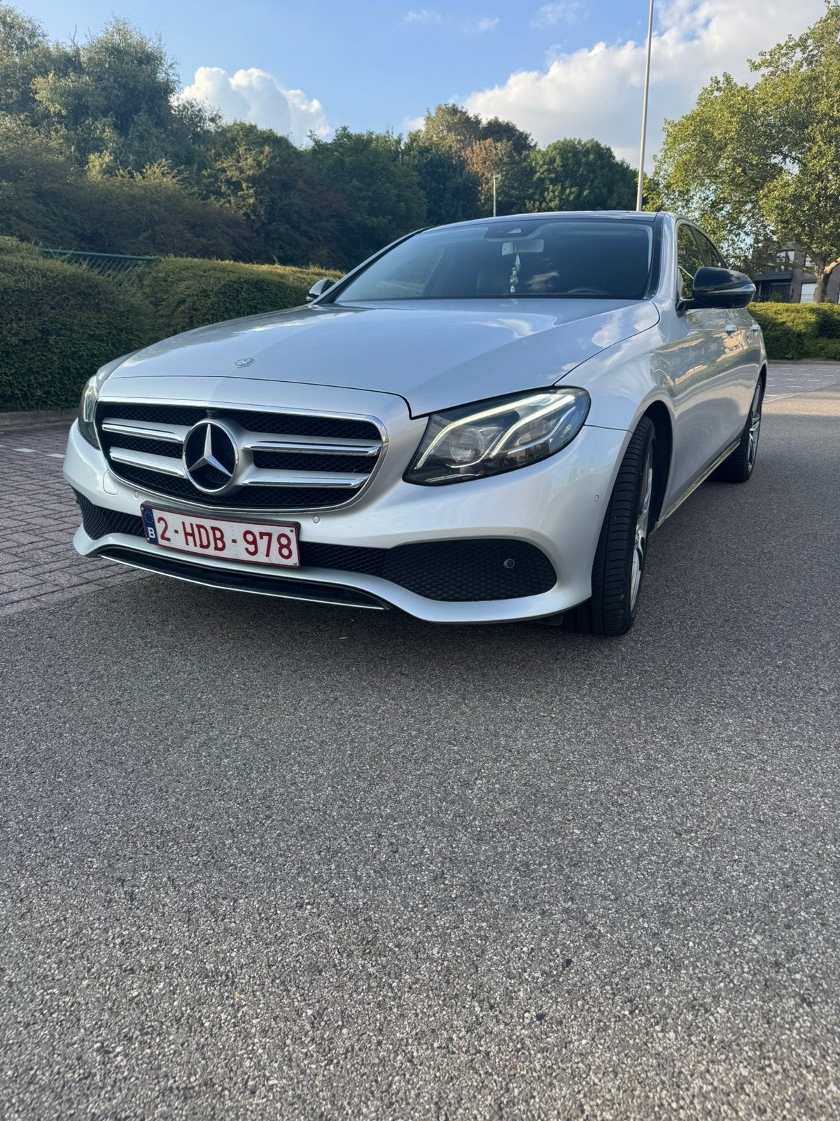 Mercedes E220 CDI Année : 2017 217000 km, Autos, Cuir, Argent ou Gris, Achat, Euro 6