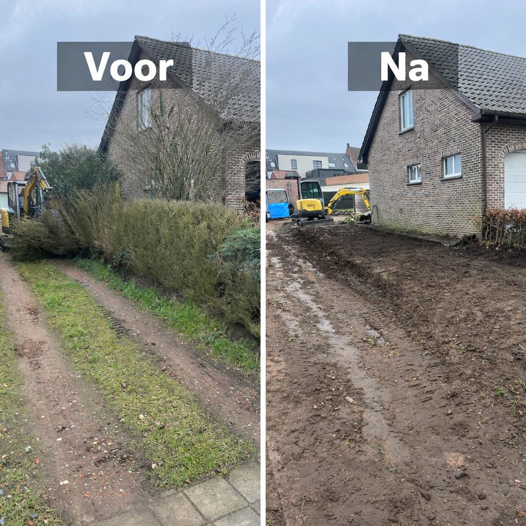 Afbraakwerken & grondwerken met graafkraan regio brecht, Tuin en Terras, Ophalen