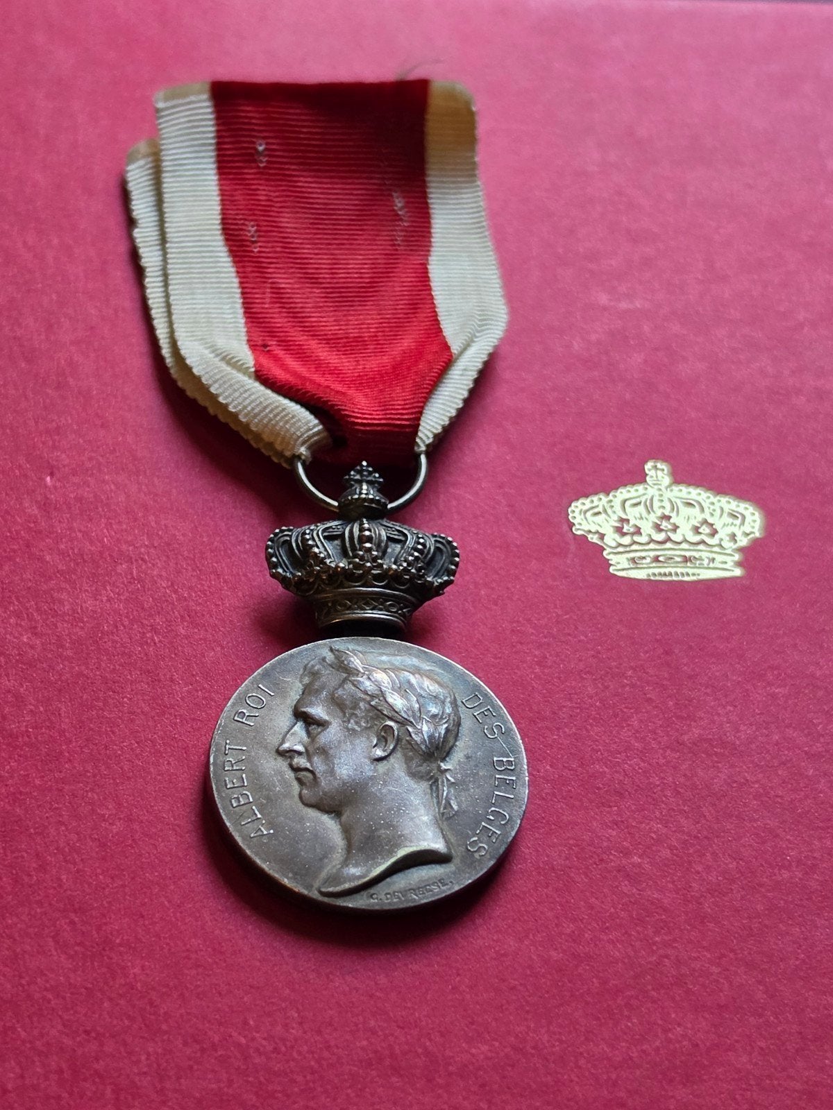 Medaille VIIe Olympiade Antwerpen 1920 Koning Albert I, Postzegels en Munten, Penningen en Medailles, Ophalen of Verzenden