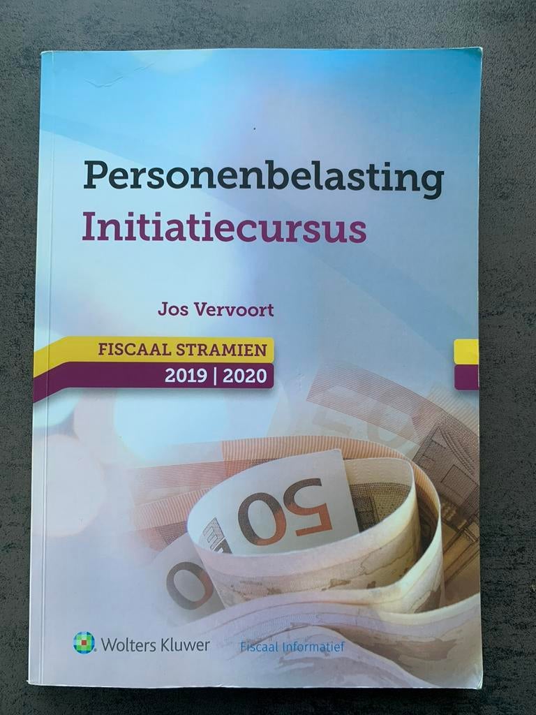 Personenbelasting Initiatiecursus 2019-2020, Boeken, Ophalen of Verzenden, Zo goed als nieuw