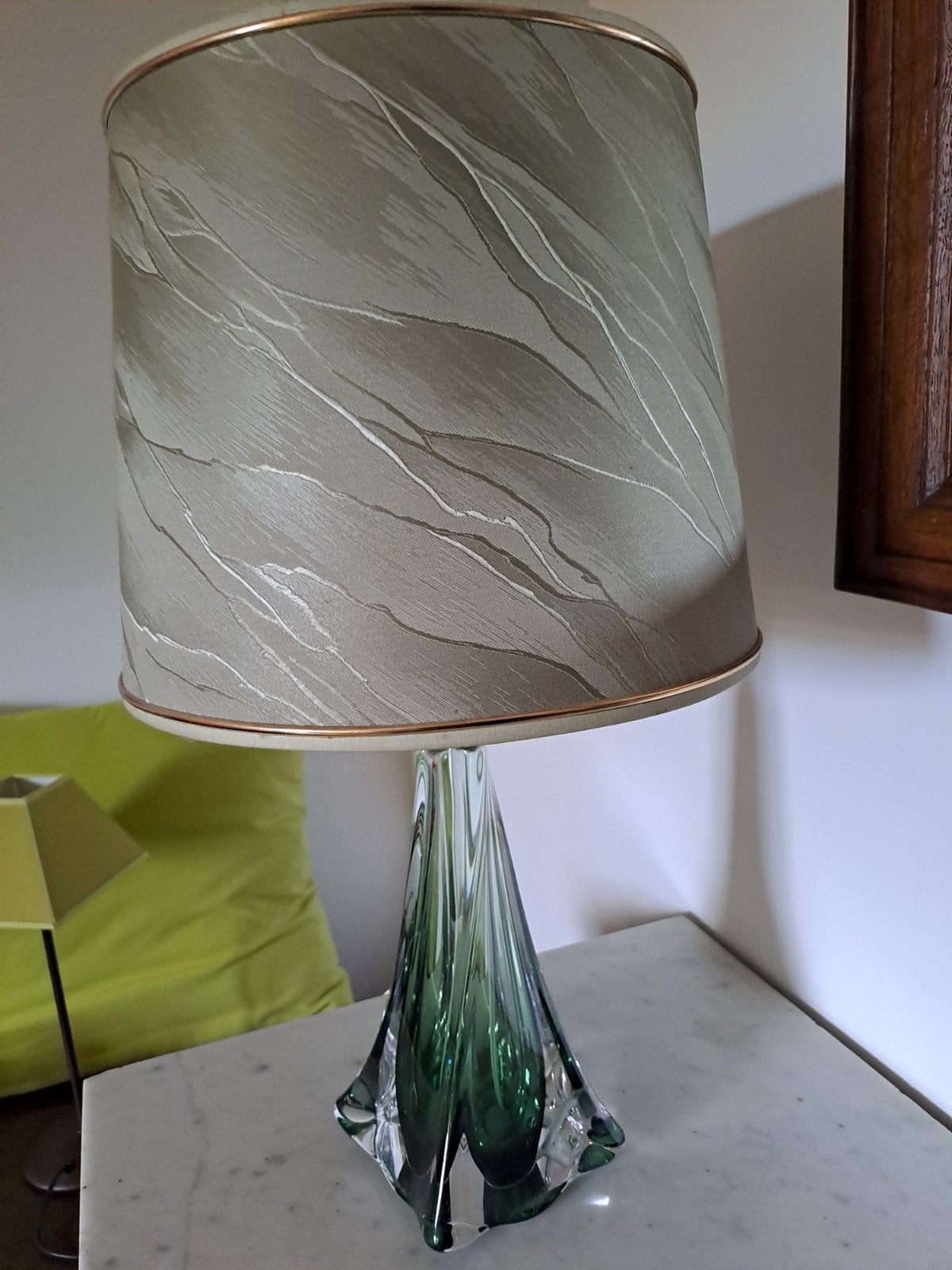 pied de lampe en cristal du Val Saint Lambert, Enlèvement ou Envoi