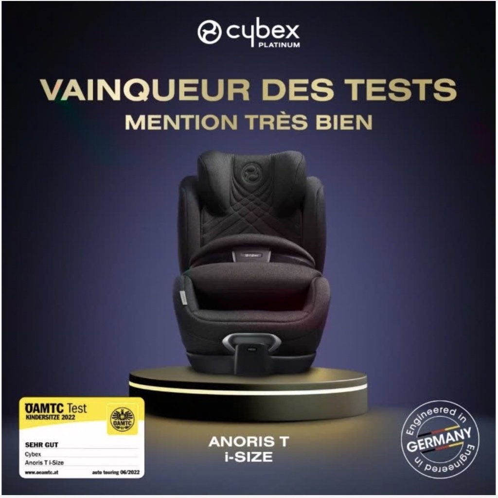 CYBEX Anoris T i-Size Deep Black, Enfants & Bébés, Sièges auto, Autres marques, Isofix, Enlèvement