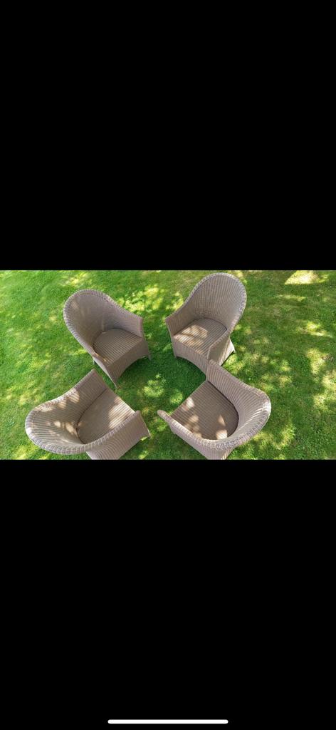 Tuinset rotan, Tuin en Terras, Ophalen, 4 zitplaatsen, Rotan, Zo goed als nieuw