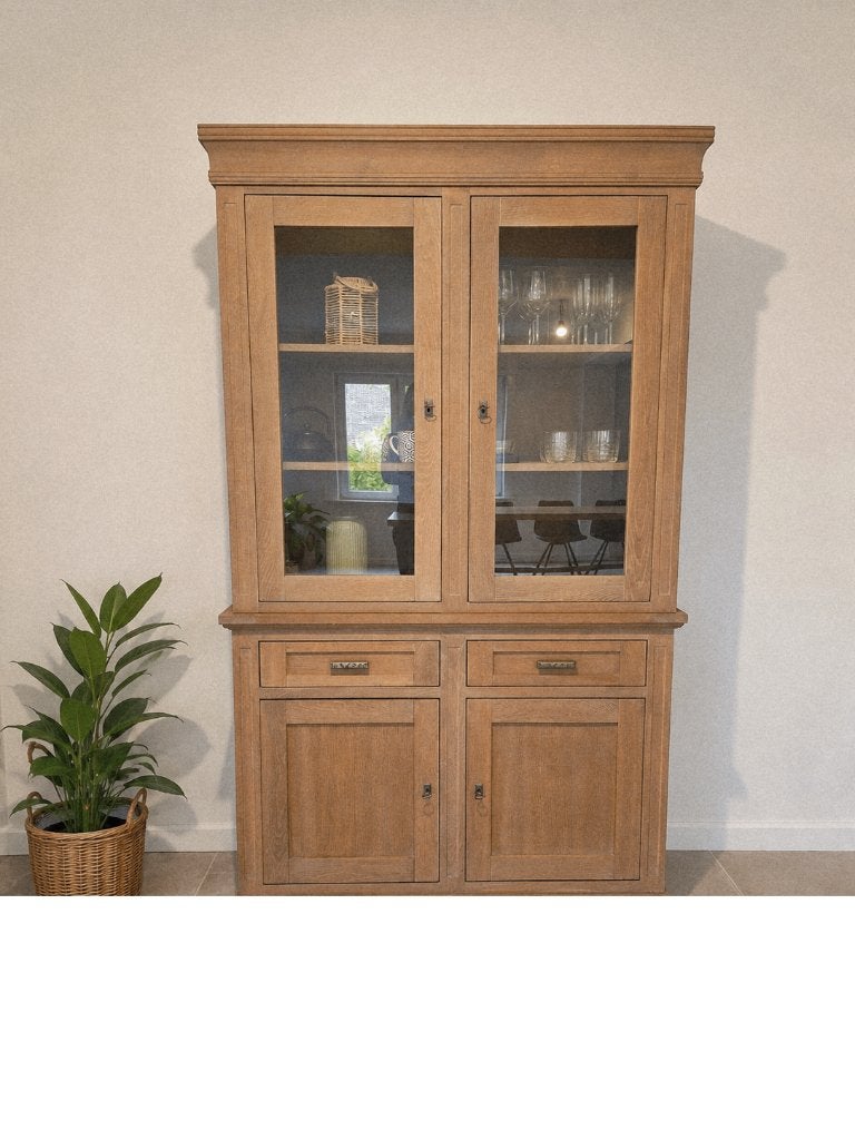 Eiken buffetkast, Huis en Inrichting, Kasten | Buffetkasten, Ophalen, 200 cm of meer, Eikenhout, Zo goed als nieuw