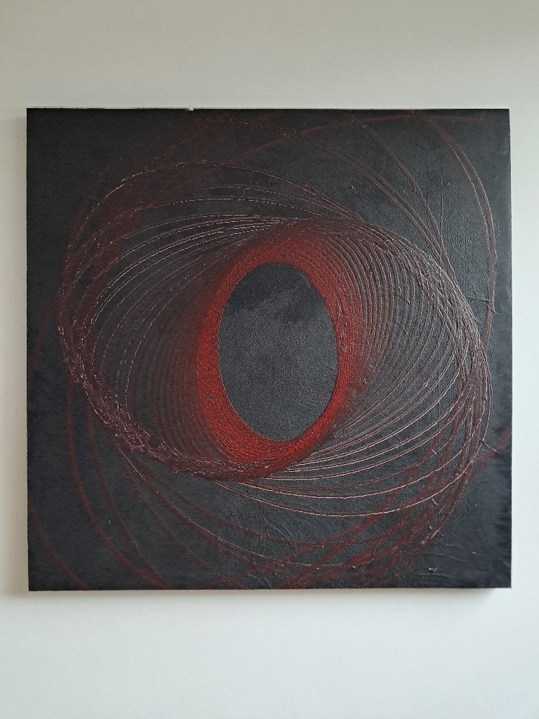 Abstract Modern Acryl canvas 1m*1m, Ophalen, Gesigneerd, Acrylverf, Abstract