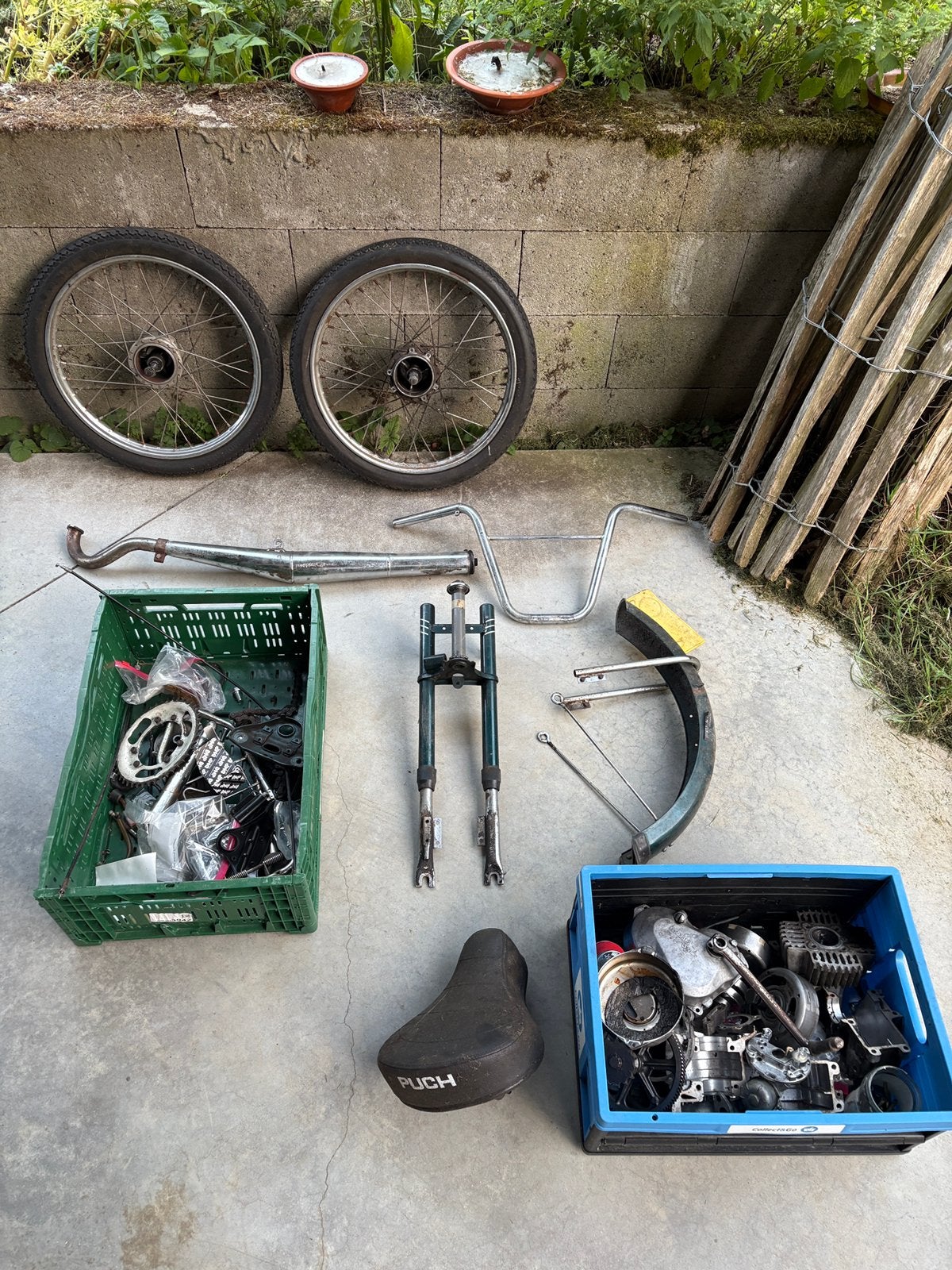 Puch maxi onderdelen, Fietsen en Brommers, Brommeronderdelen | Puch, Ophalen, Gebruikt, Overige typen