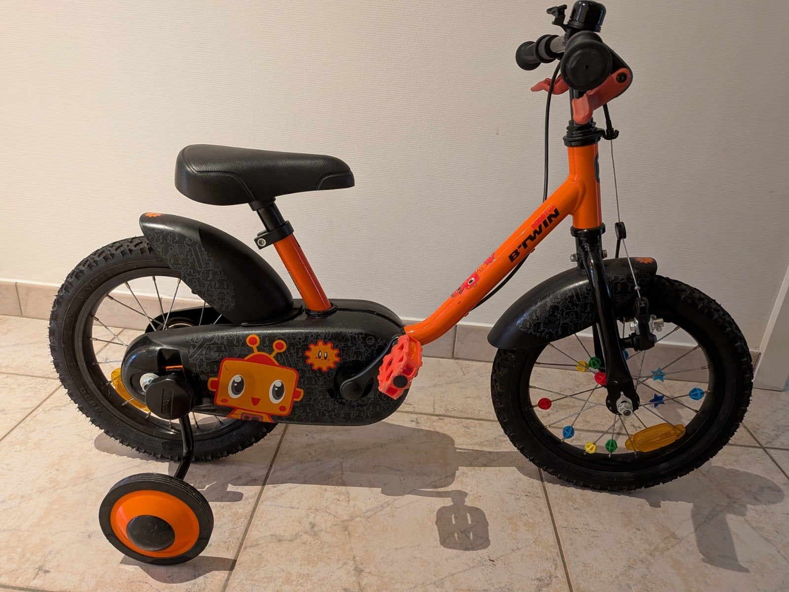 btwin fiets 14inch, Fietsen en Brommers, Ophalen, Zijwieltjes