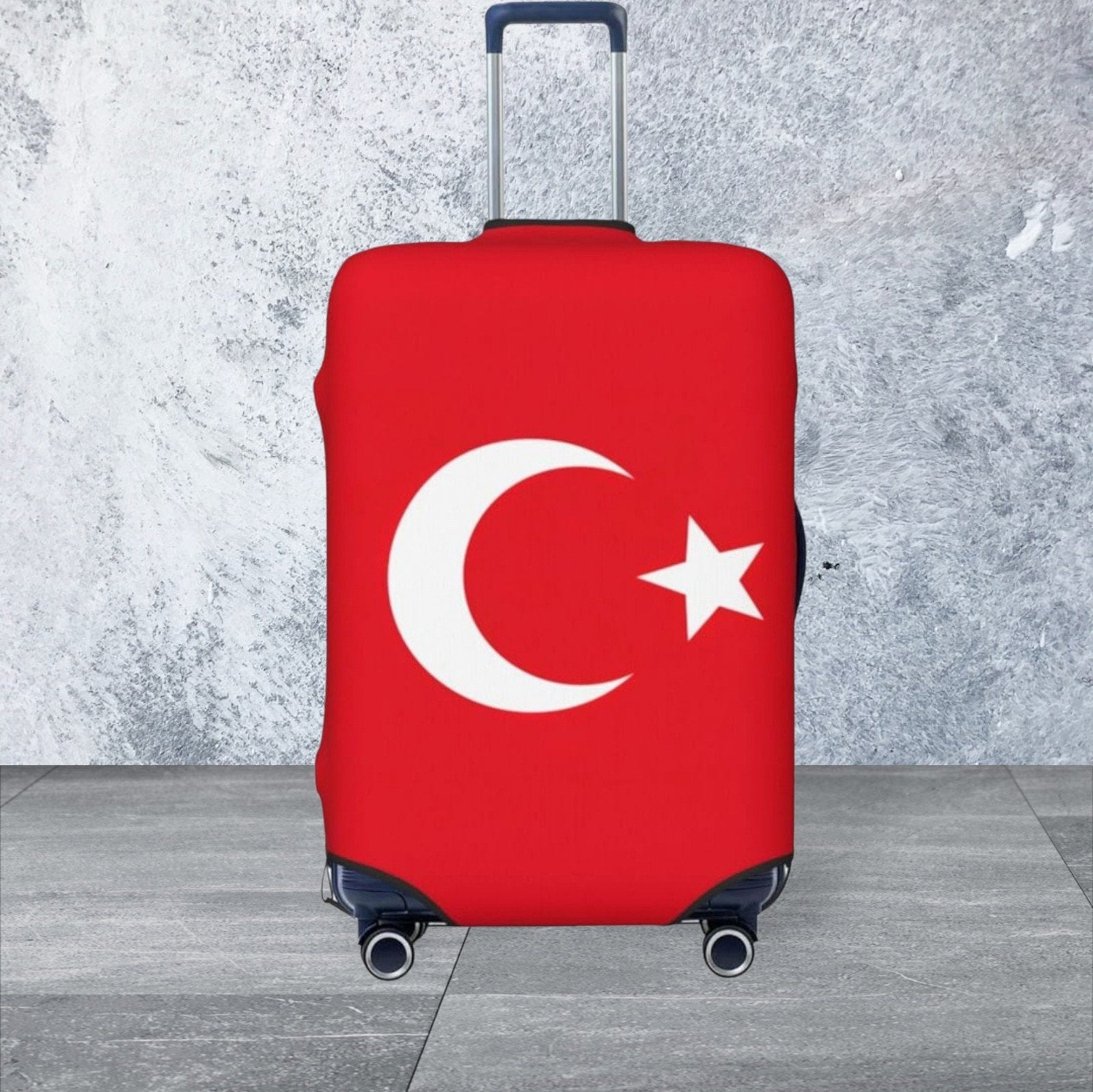 Beschermhoes voor koffer met Turkse vlag, Ophalen of Verzenden, Nieuw, Overige materialen