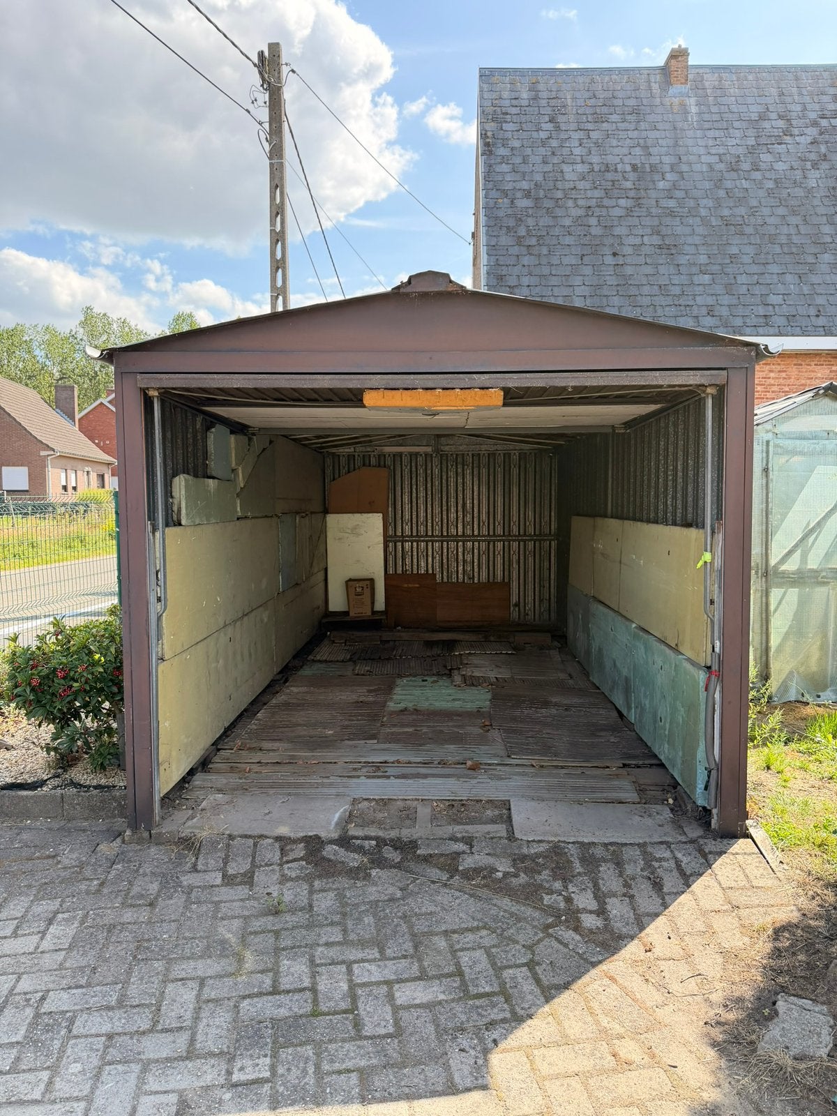Gratis Garagebox, Tuin en Terras, Overkappingen, Ophalen, Gebruikt