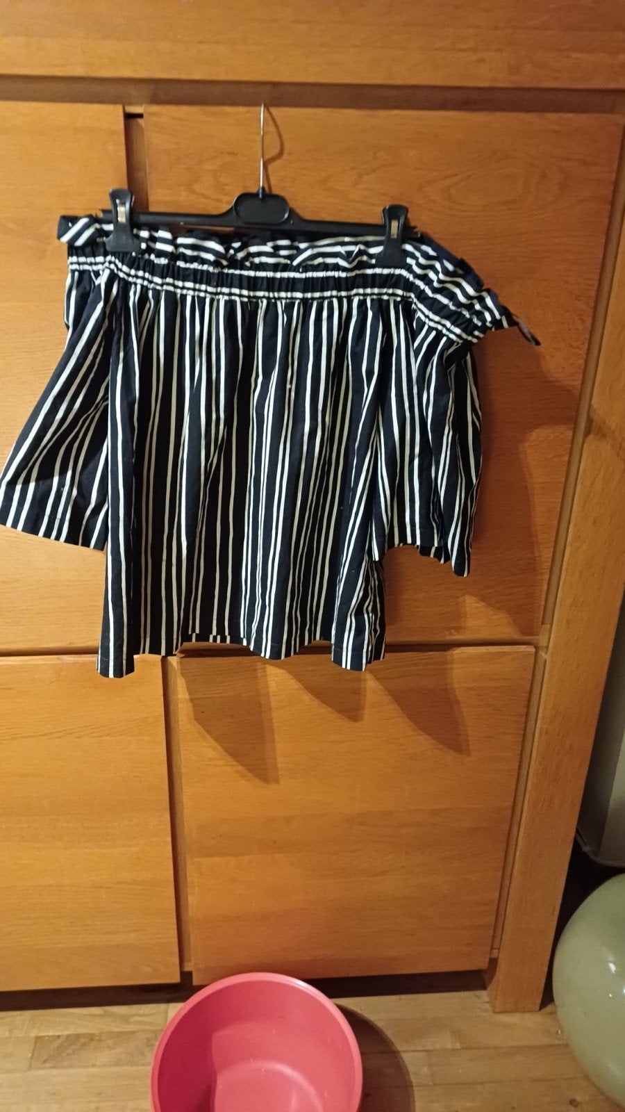 Zwarte zomerblouse met witte verticale strepen, Kleding | Dames, Overige Dameskleding, Ophalen of Verzenden