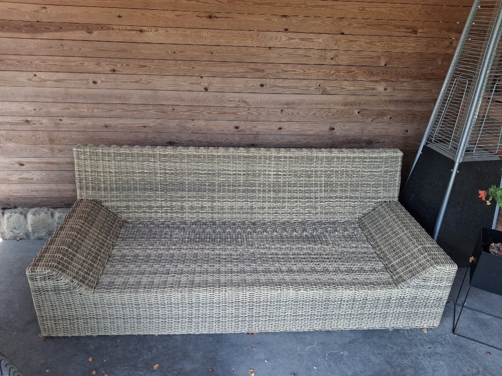 Lounge zetel, Osier, Banque, Comme neuf, Sets de jardin